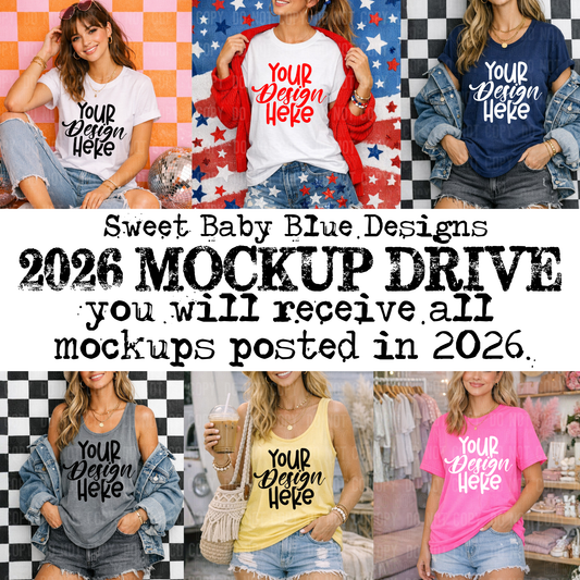 2026 Mockup Drive - 2026- PNG file- Digital Download