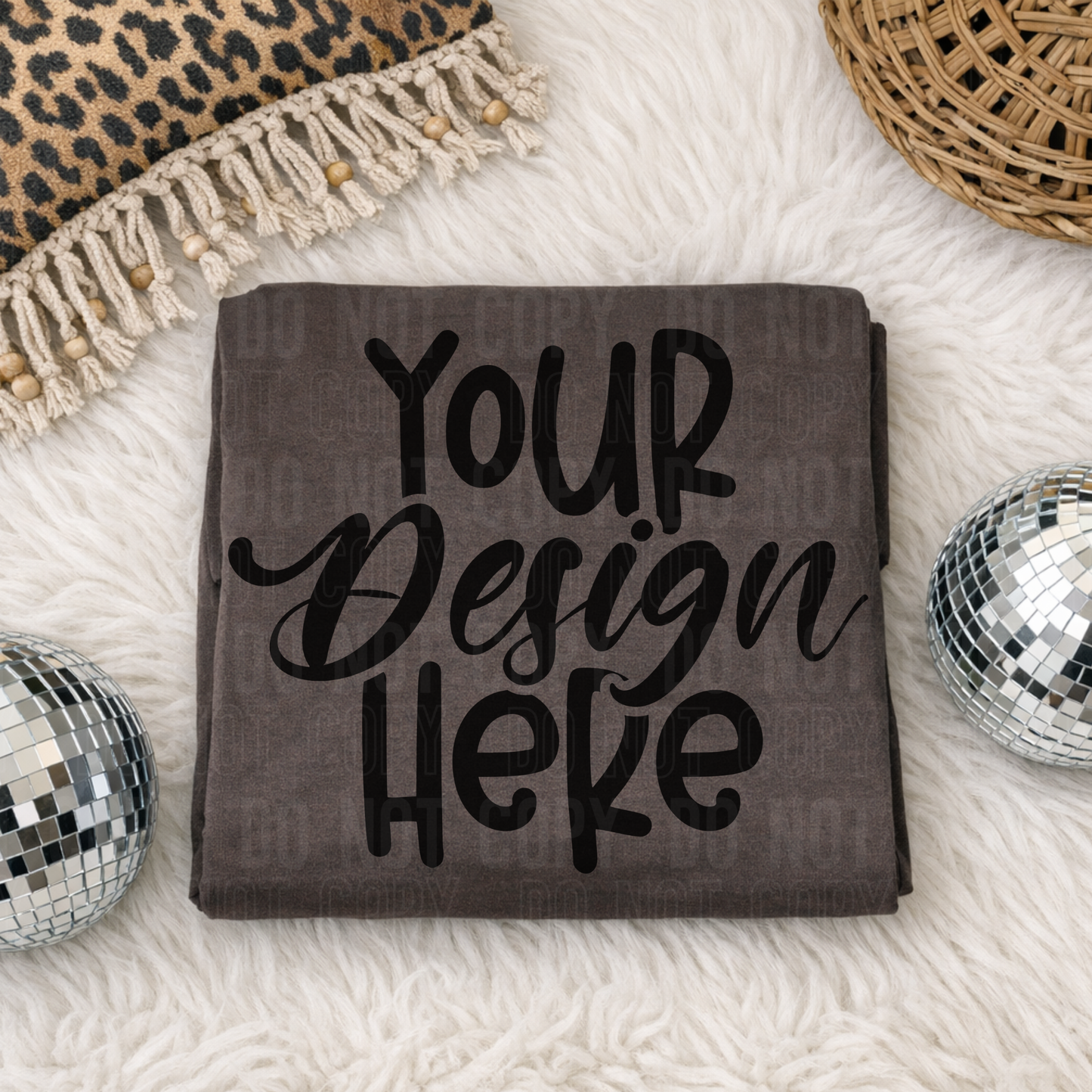 Espresso Comfort Colors 1717 Mockup - Flat Lay- 2026 - PNG file- Digital Download