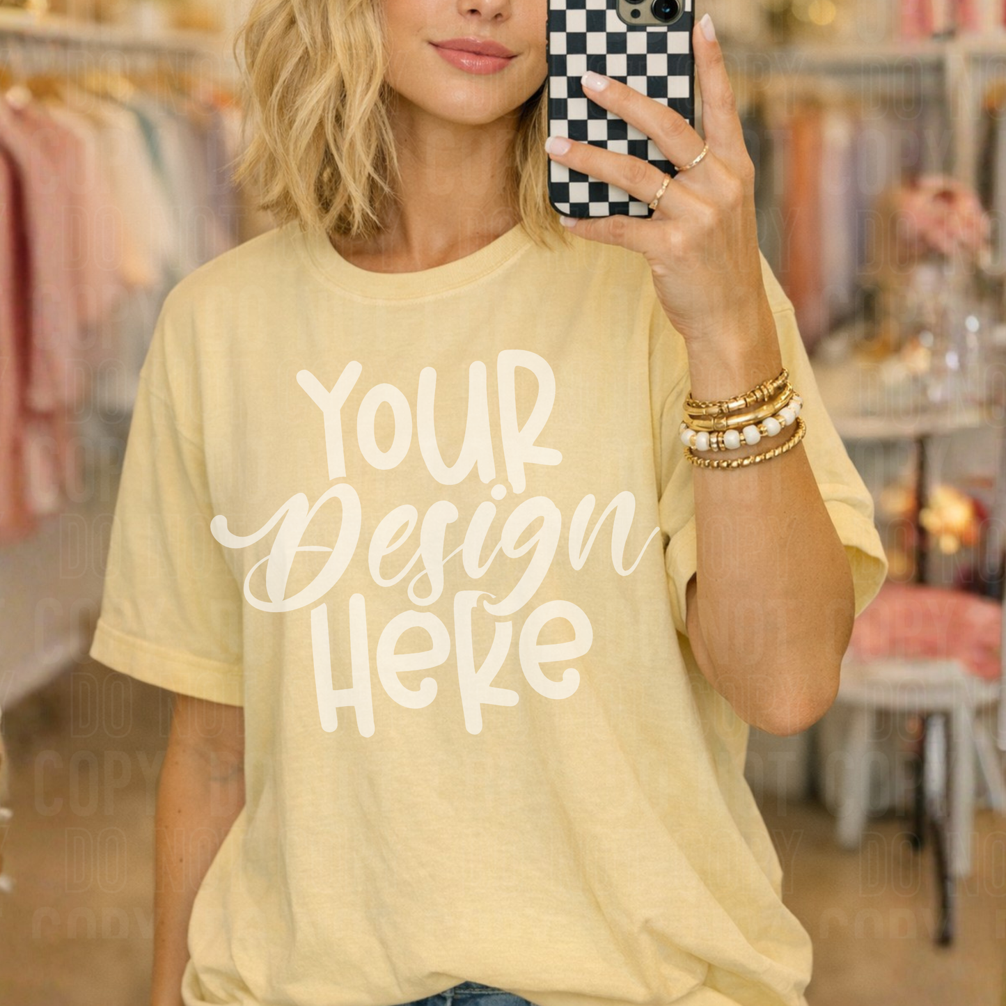 Butter Comfort Colors 1717 Mockup - 2026 - PNG file- Digital Download