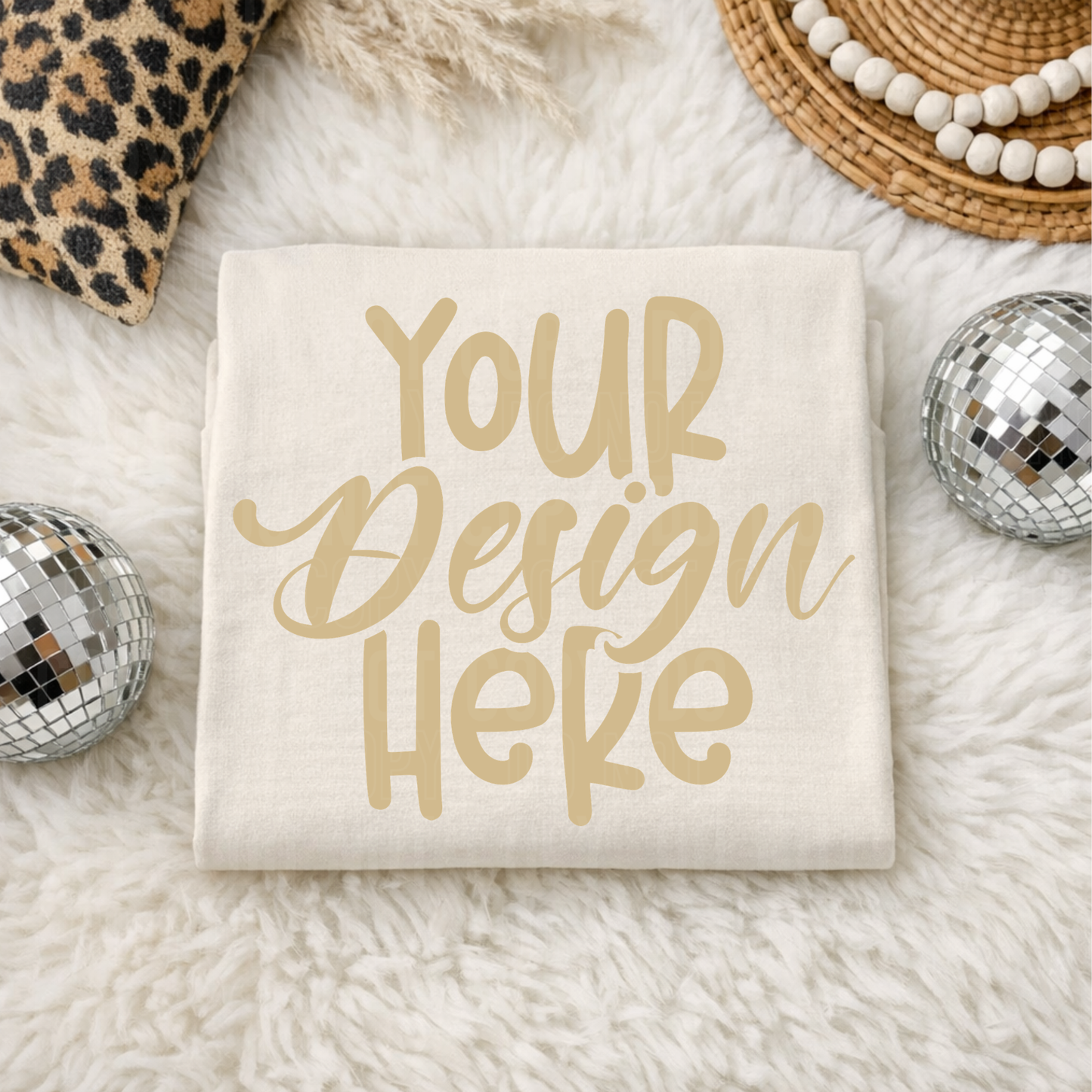 Ivory Comfort Colors 1717 Mockup - 2026 - PNG file- Digital Download