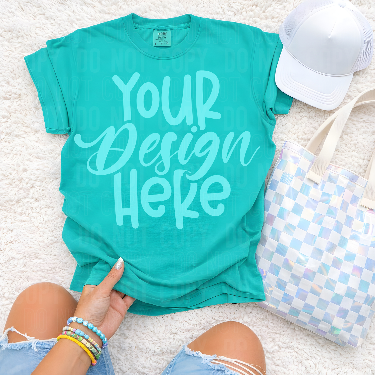 Island Green- CC 1717- Summer- Flat Lay Mockup - 2026 - PNG file- Digital Download