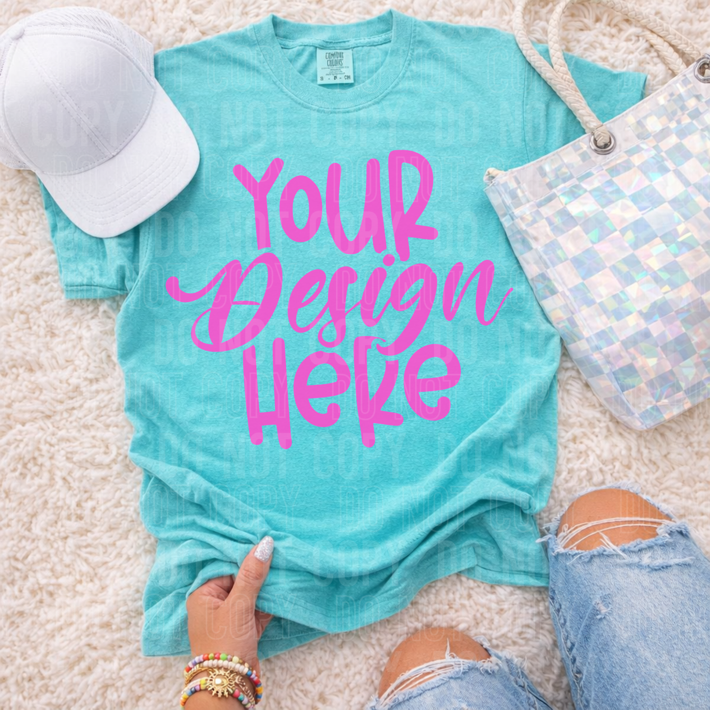 Lagoon - CC 1717- Summer- Flat Lay Mockup - 2026 - PNG file- Digital Download