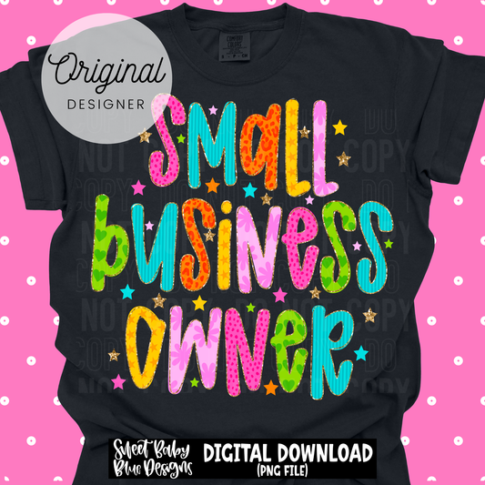 Small Business Owner  - 2026 - PNG file- Digital Download