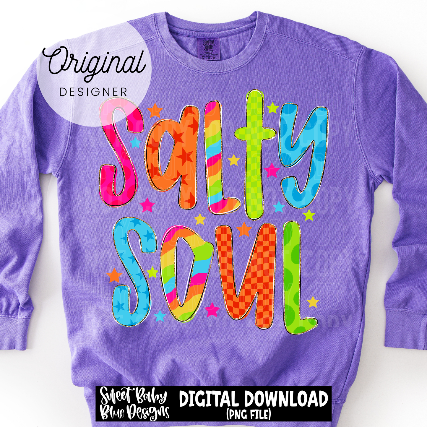 Salty Soul- Summer - 2026 - PNG file- Digital Download