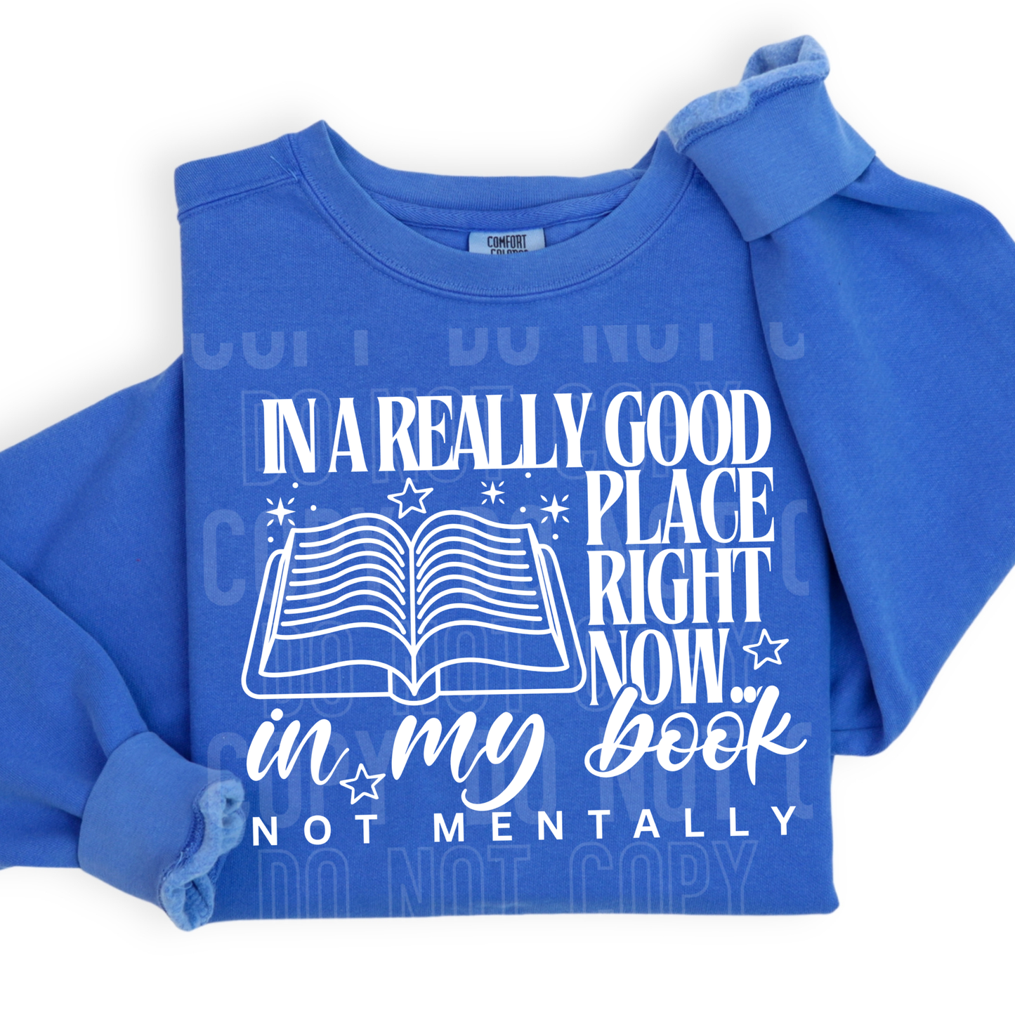 In a Really Good Place With My Book - 2026 - PNG file- Digital Download