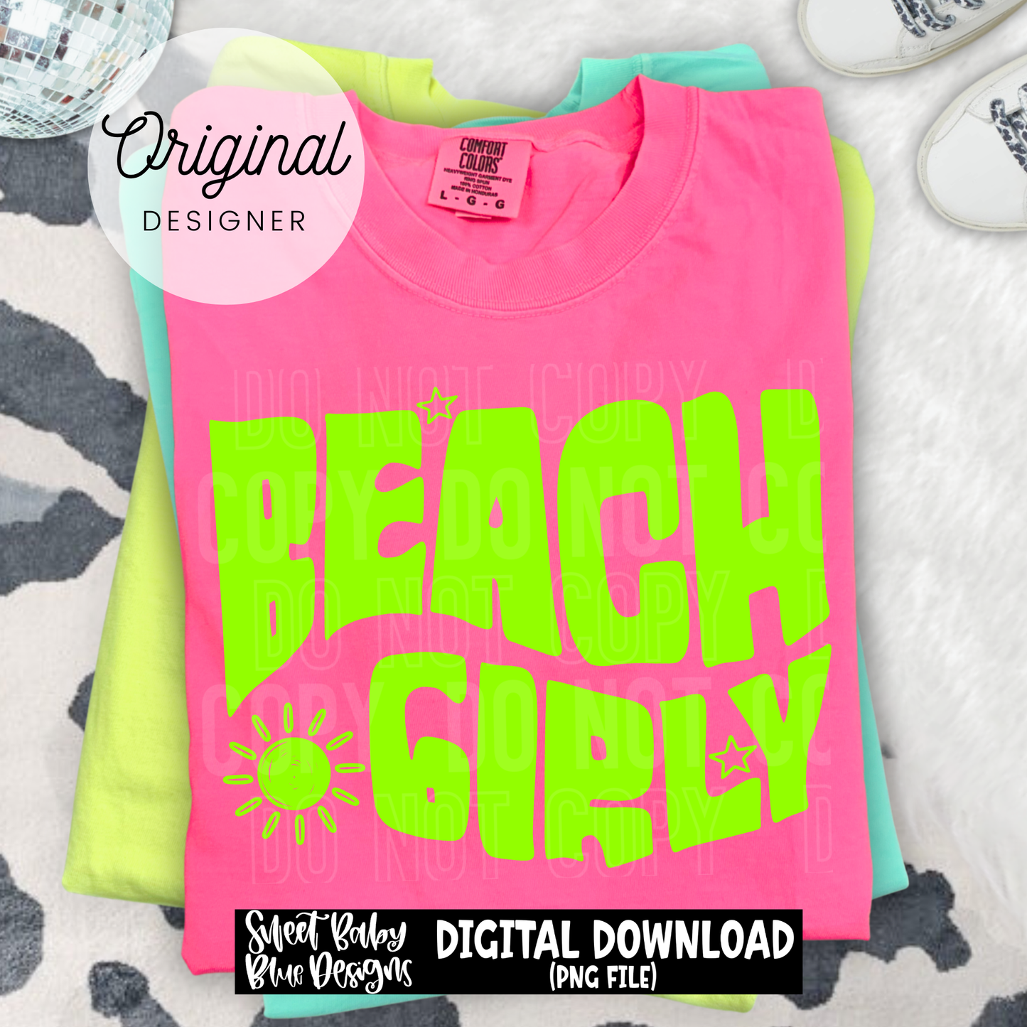 Beach Girly- 2026 - PNG file- Digital Download