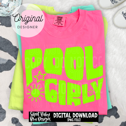 Pool Girly - 2026 - PNG file- Digital Download
