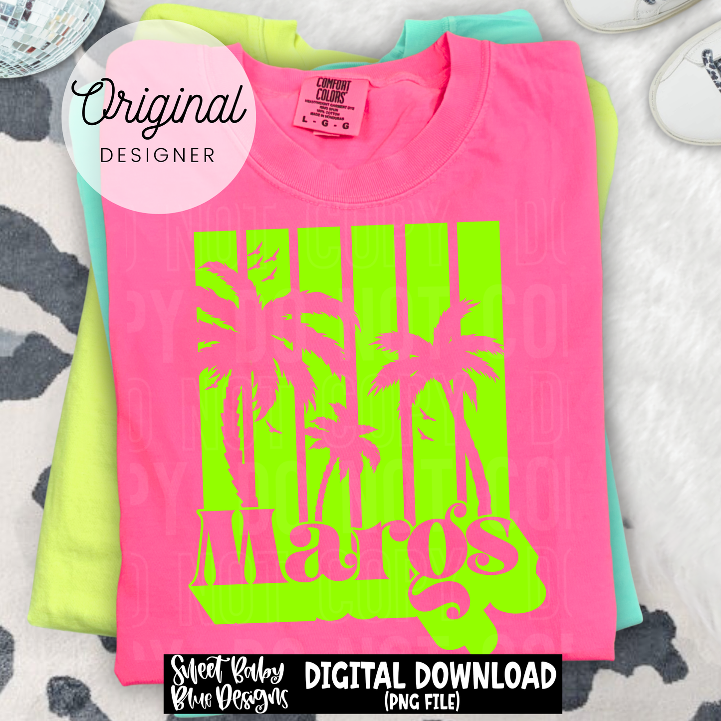 Margs Palm Trees - 2026 - PNG file- Digital Download