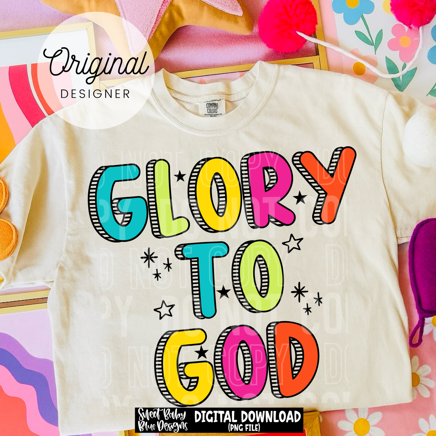Glory To God - 2026 - PNG file- Digital Download