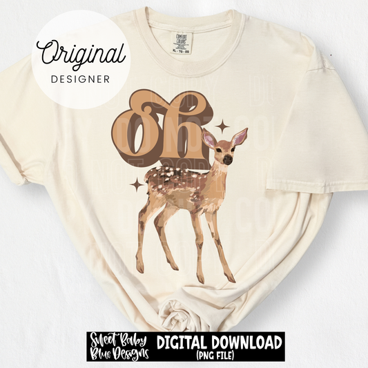 Oh Deer - 2026 - PNG file- Digital Download