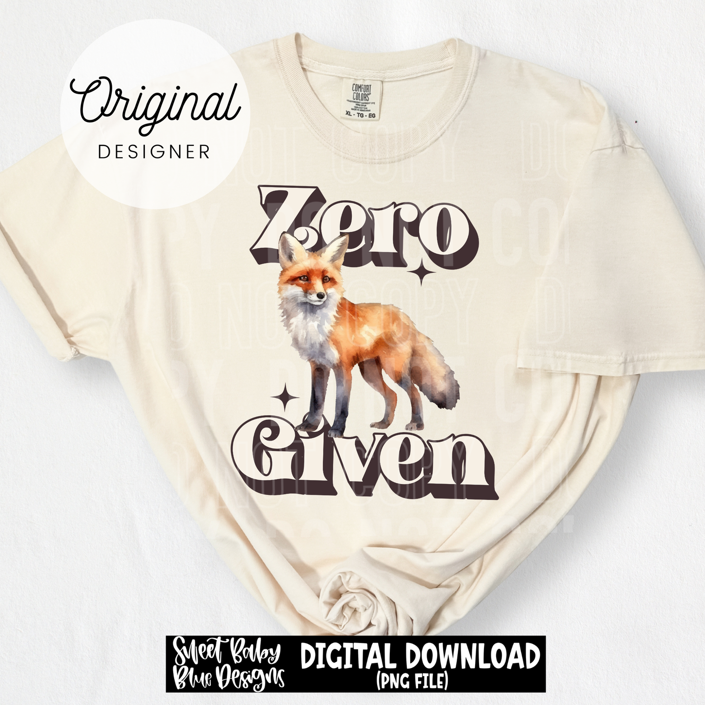 Zero Fox Given - 2026 - PNG file- Digital Download