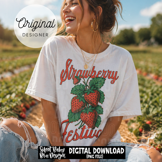 Strawberry Festival - 2026 - PNG file- Digital Download