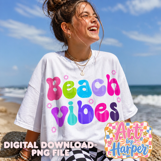Beach Vibes - 2026 - PNG file- Digital Download