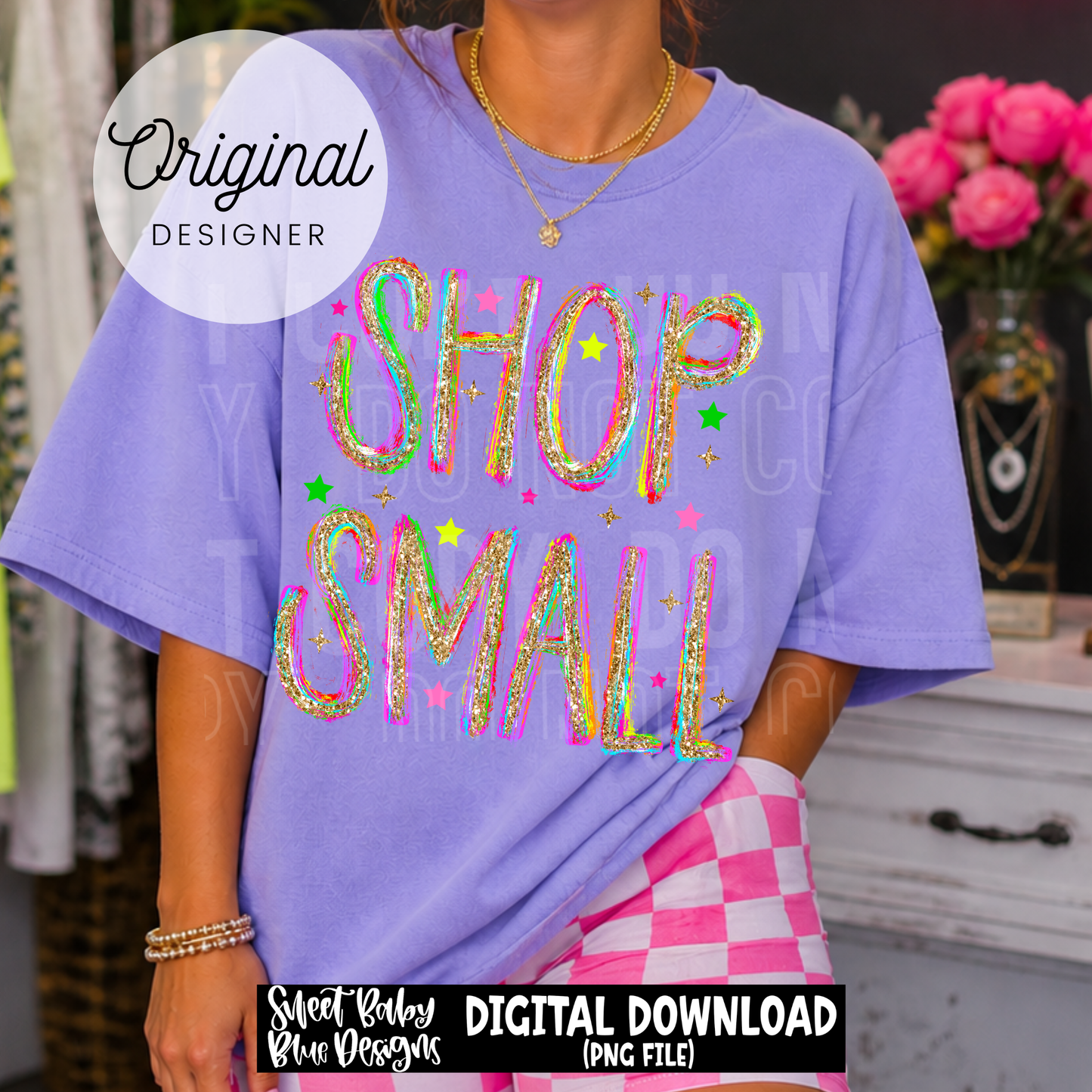 Shop Small Brush Glitter - 2026 - PNG file- Digital Download