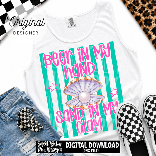 Beer in my Hand- Summer- 2026 - PNG file- Digital Download