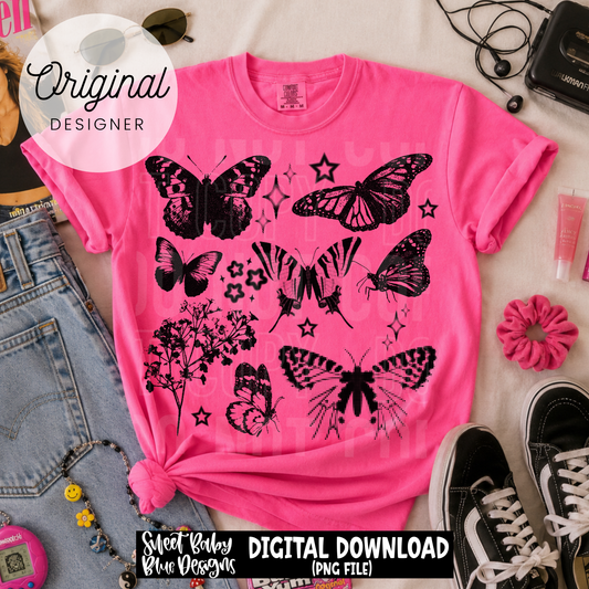 Butterfly Collage - 2026 - PNG file- Digital Download