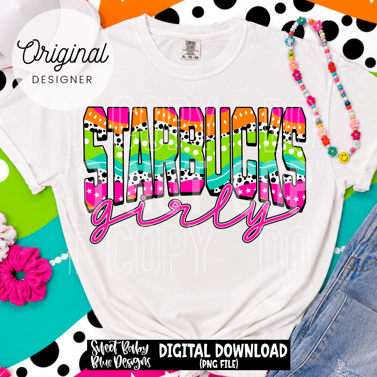 Star Girly- Coffee - 2026 - PNG file- Digital Download