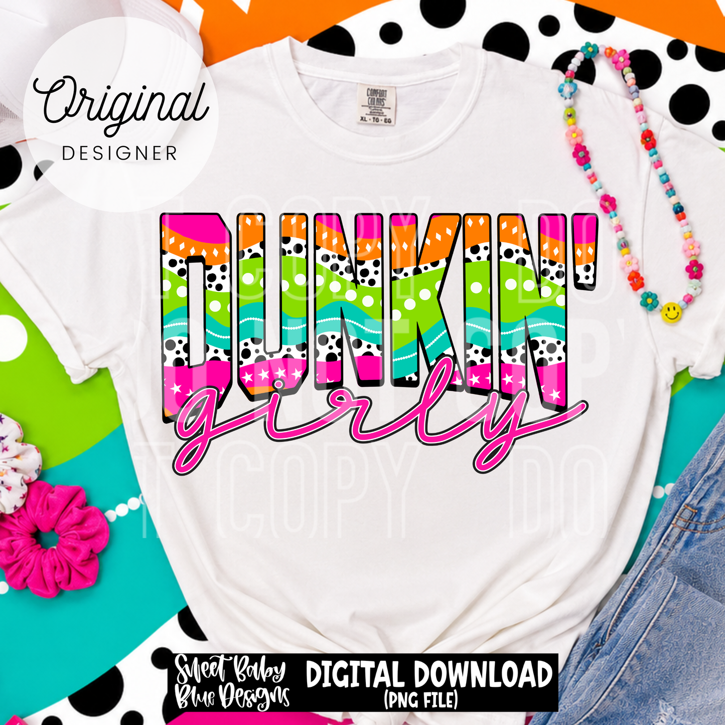 Dunk Girly- Coffee - 2026 - PNG file- Digital Download