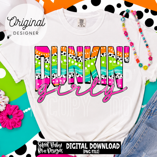 Dunk Girly- Coffee - 2026 - PNG file- Digital Download