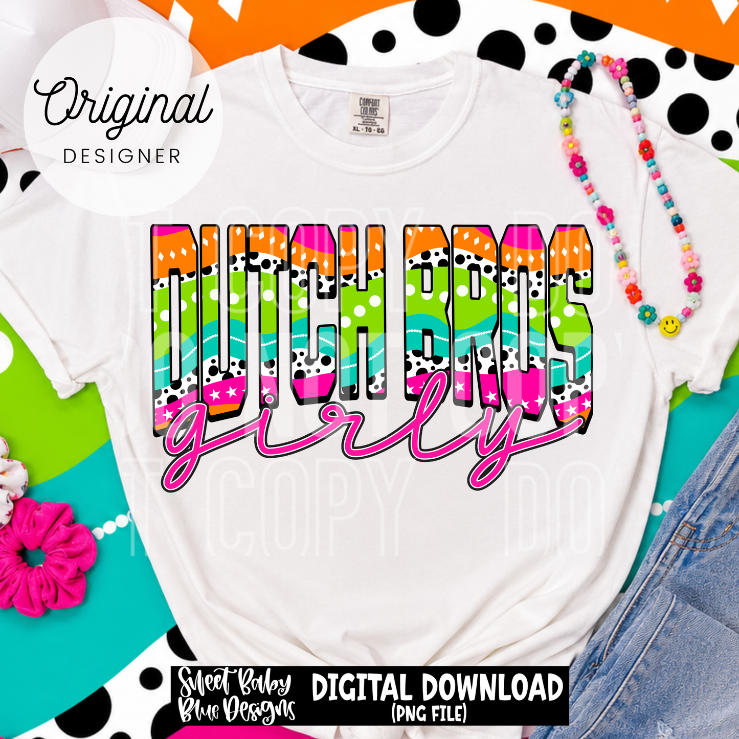 Dutch B Girly- Coffee - 2026 - PNG file- Digital Download
