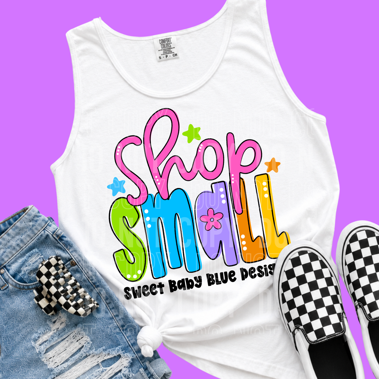Shop Small Doodle- Custom Business Name - PNG file- Digital Download