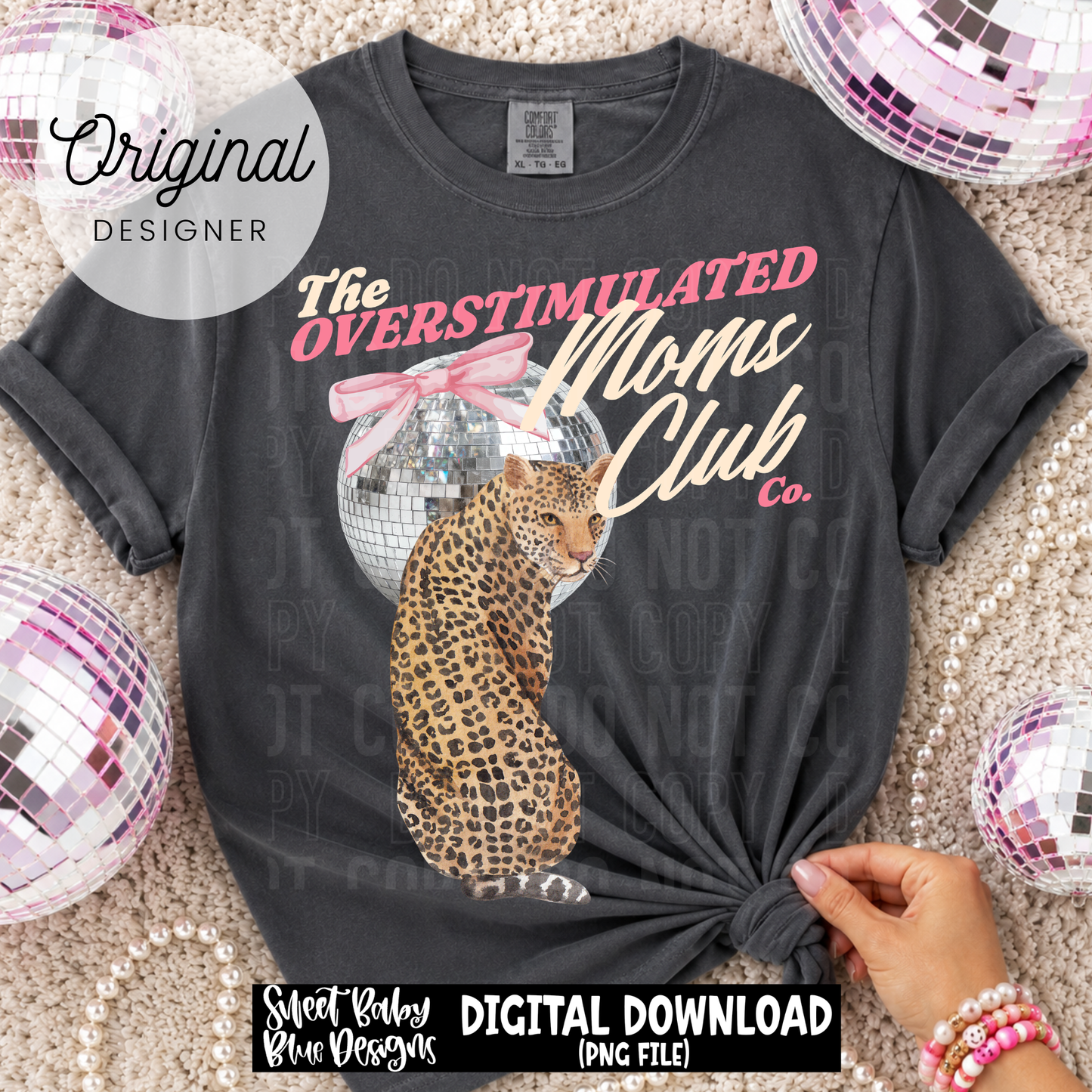 The Overstimulated Moms Club - 2026 - PNG file- Digital Download