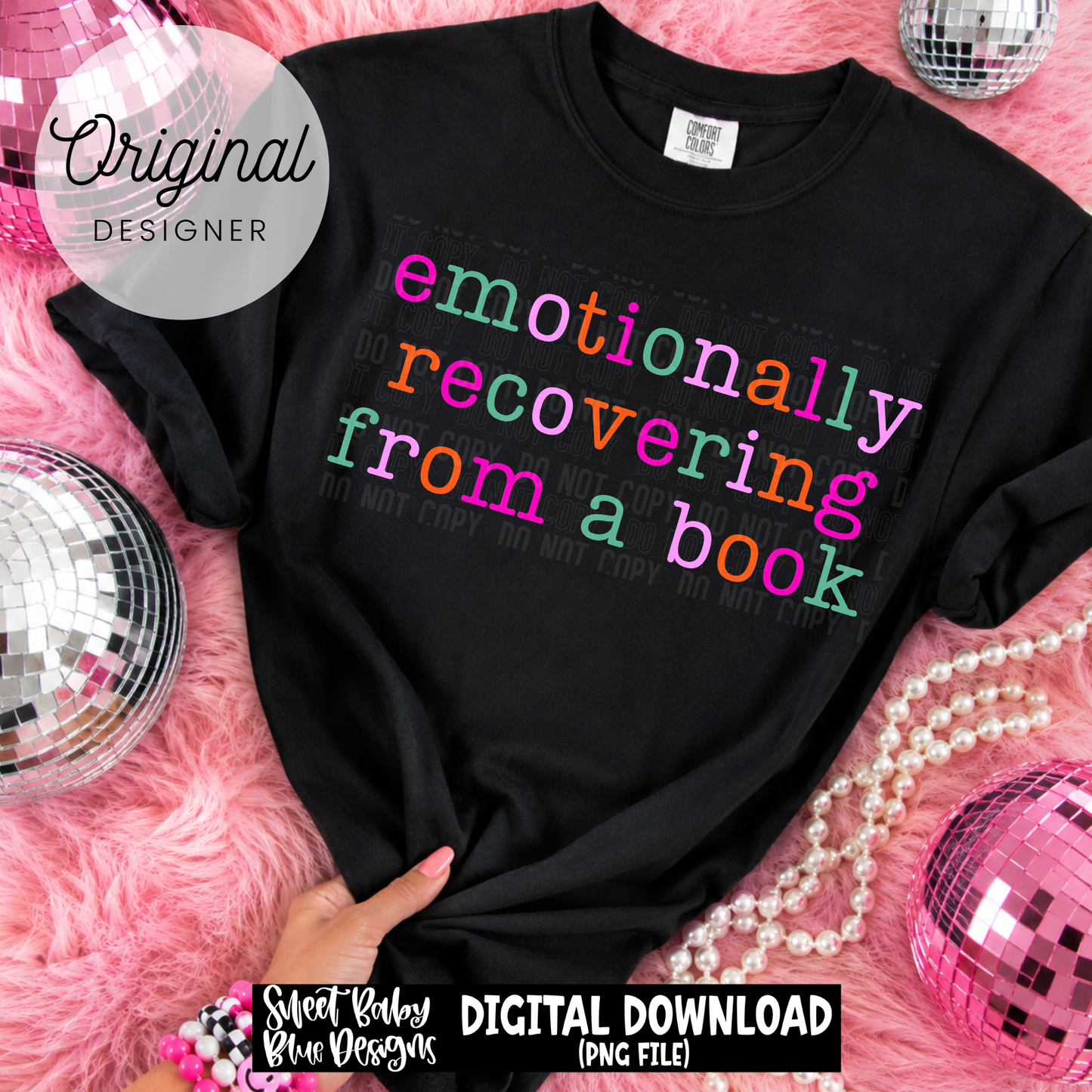Emotionally Recovering From a Book - 2026 - PNG file- Digital Download