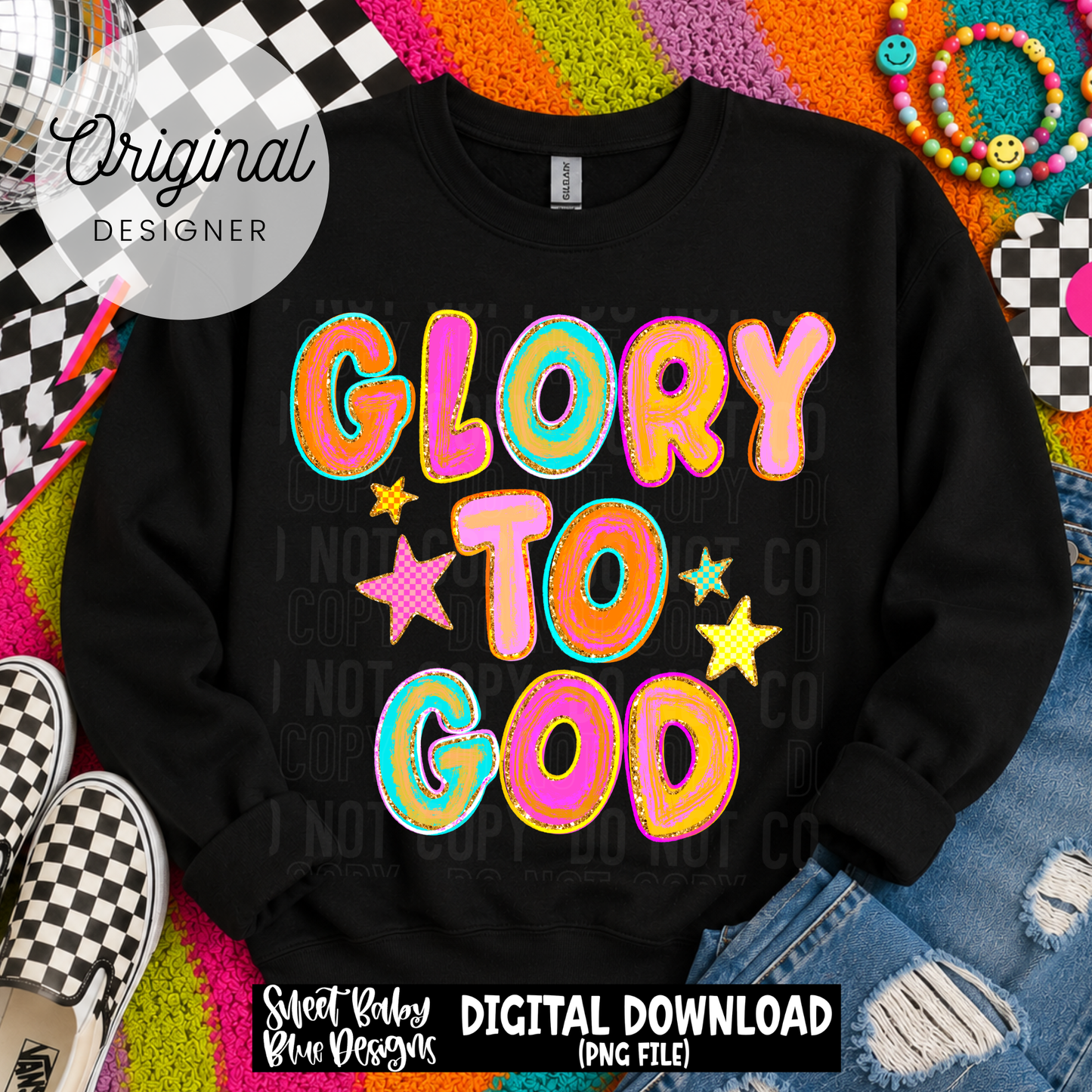 Glory To God - 2026 - PNG file- Digital Download