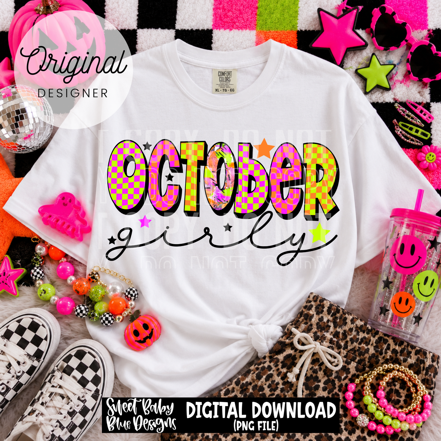October Girly - 2026 - PNG file- Digital Download