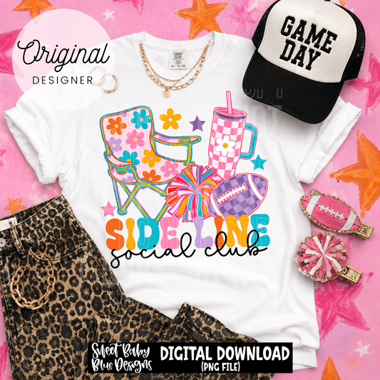 Sideline Social Club - 2026 - PNG file- Digital Download