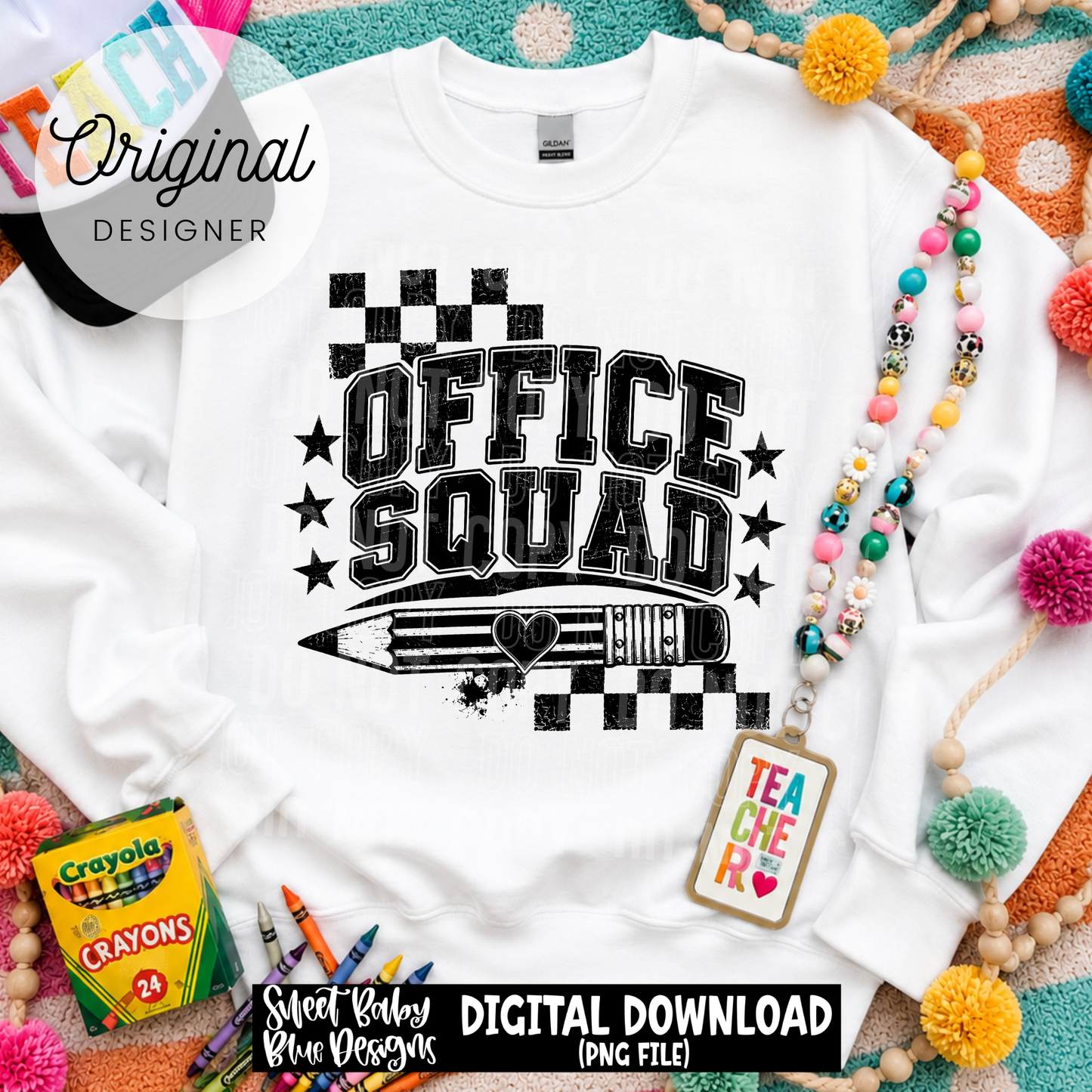 Office Squad - School - Distressed - 2026 - PNG file- Digital Download