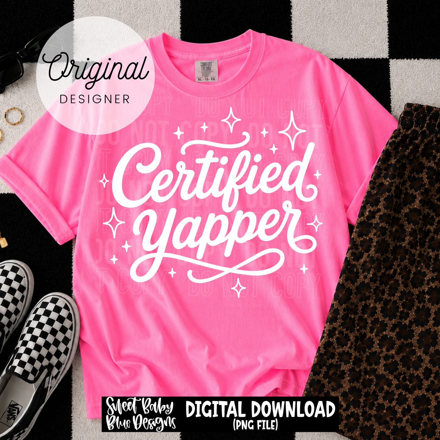 Certified Yapper - 2026 - PNG file- Digital Download