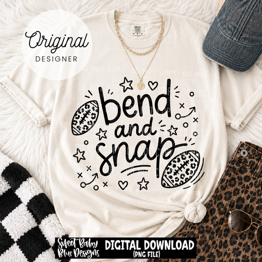 Bend and Snap- Football - 2026 - PNG file- Digital Download