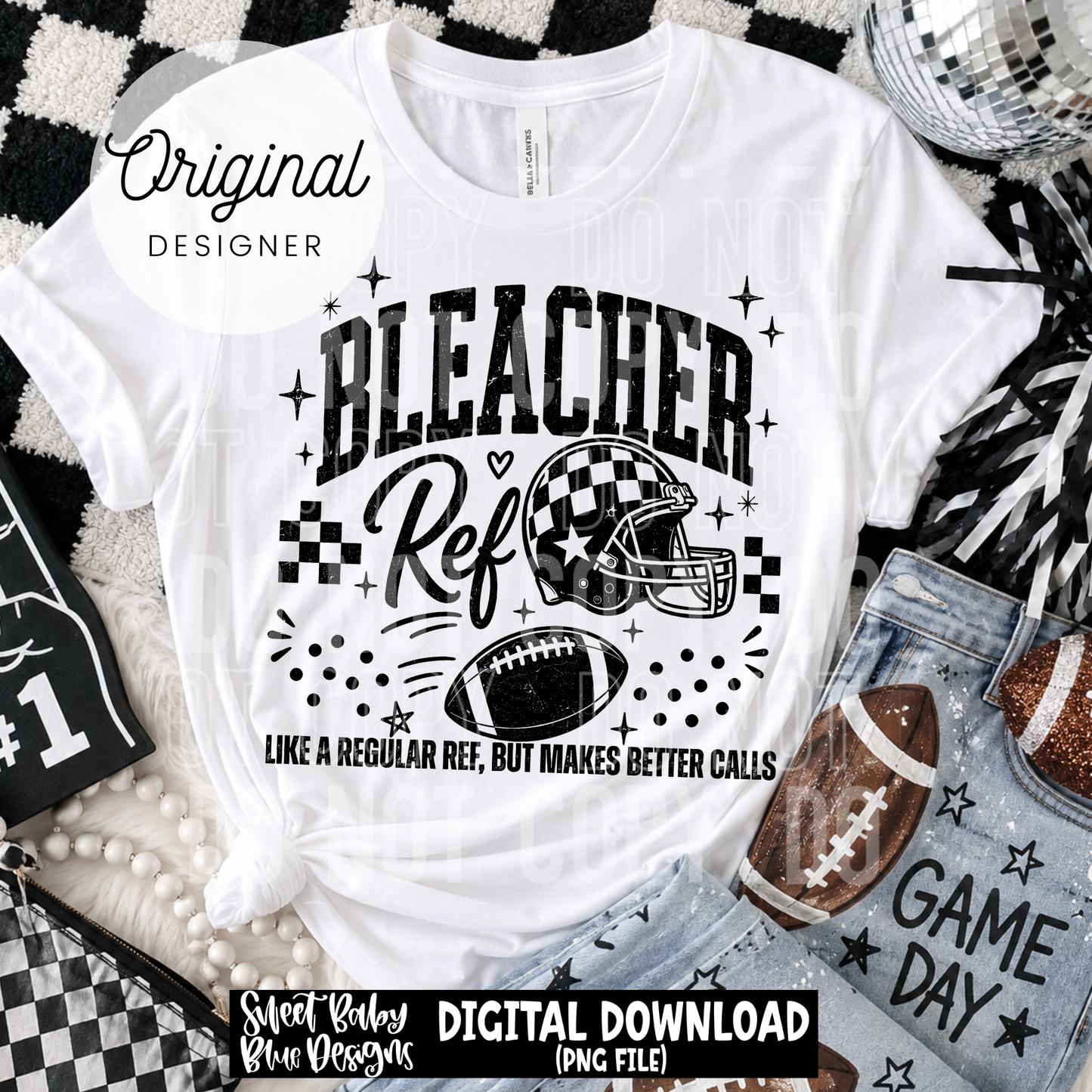 Bleacher Ref- Football - 2026 - PNG file- Digital Download