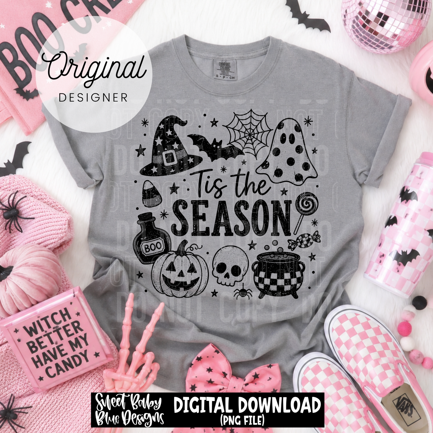 Tis The Season Halloween - 2026 - PNG file- Digital Download