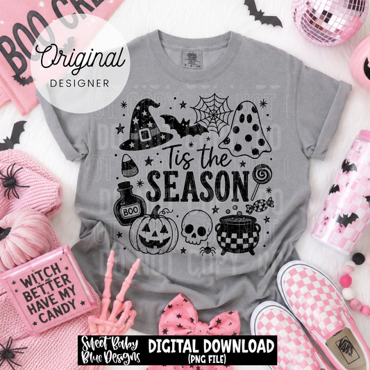 Tis The Season Halloween - 2026 - PNG file- Digital Download