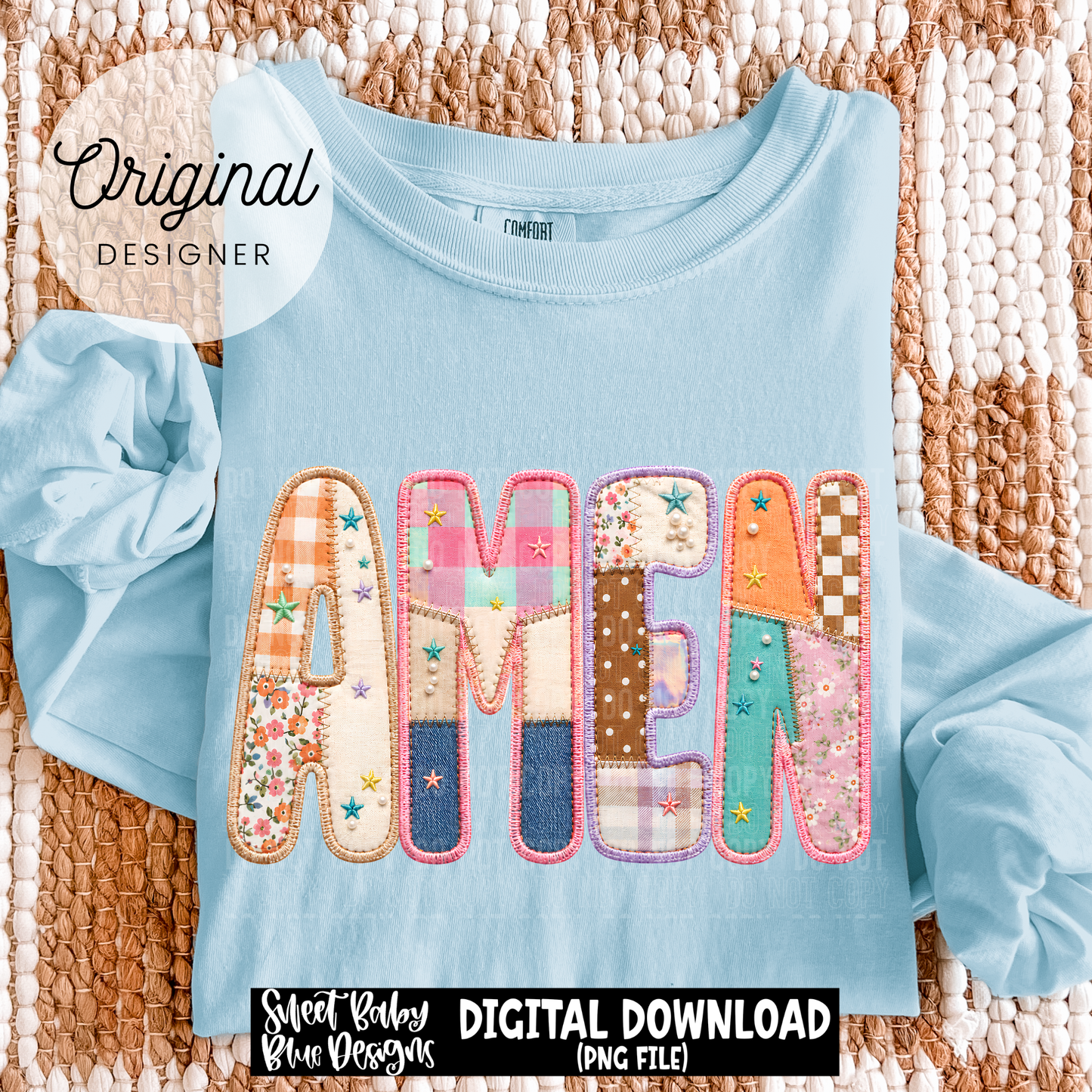 Amen- Patch - 2026 - PNG file- Digital Download