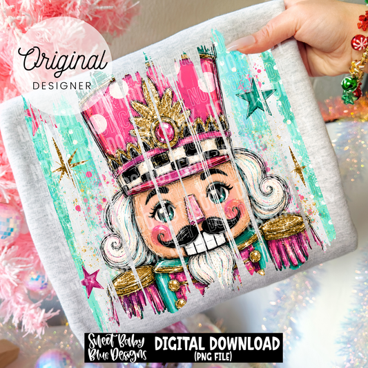Nutcracker- Christmas- Brush stroke - 2026 - PNG file- Digital Download