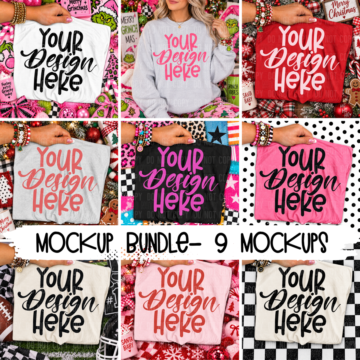 Mockup Bundle - 9 Mockups- 2026 - PNG file- Digital Download