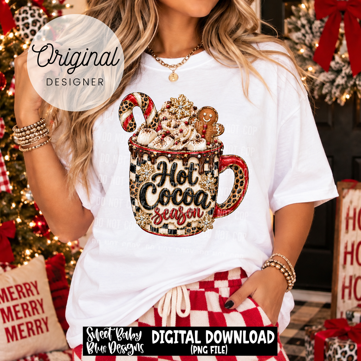 Hot Cocoa Season- Mug- Christmas - 2026 - PNG file- Digital Download