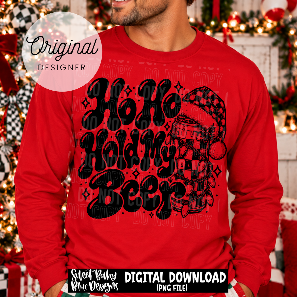 Ho Ho Hold My Beer - Christmas - 2026 - PNG file- Digital Download