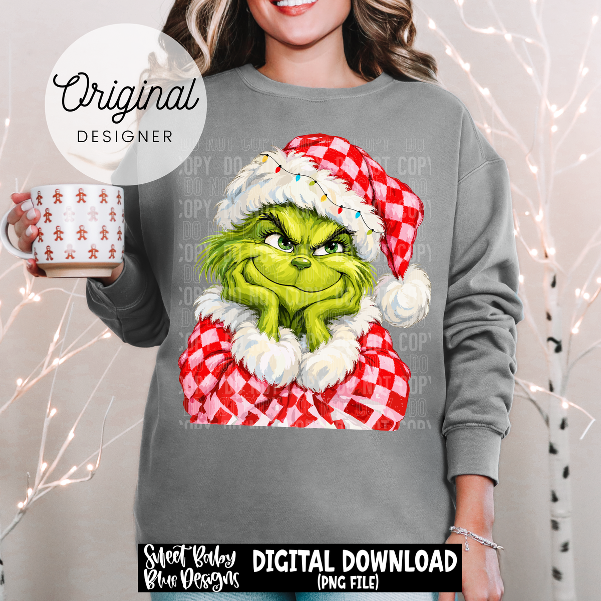 Christmas Checkered - Christmas - 2026 - PNG file- Digital Download