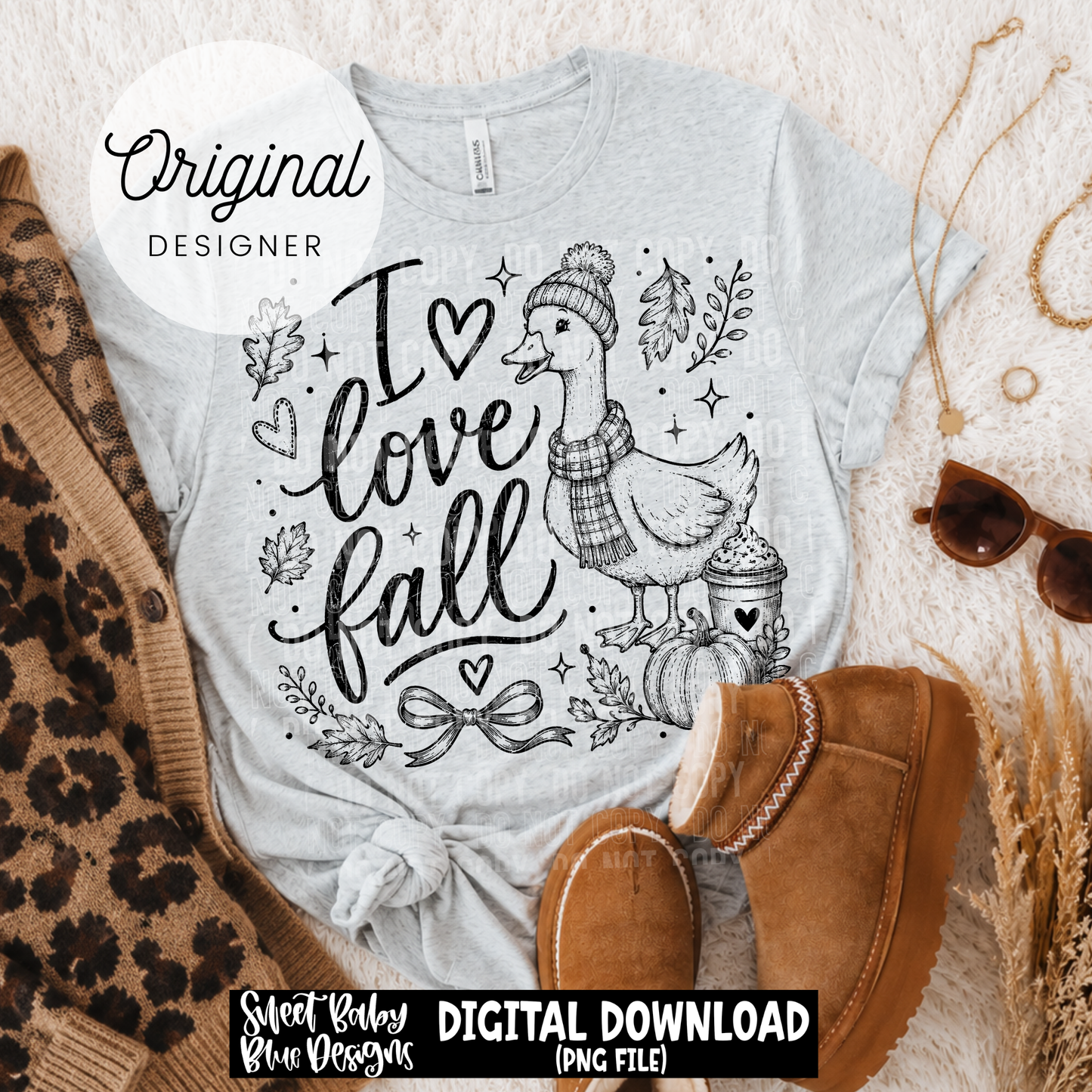 I Love Fall - 2026 - PNG file- Digital Download