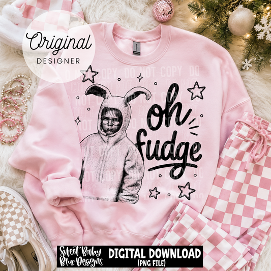 Oh Fudge - Christmas - 2026 - PNG file- Digital Download