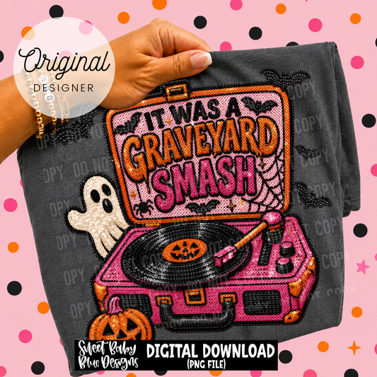 Graveyard Smash- Halloween - 2026 - PNG file- Digital Download