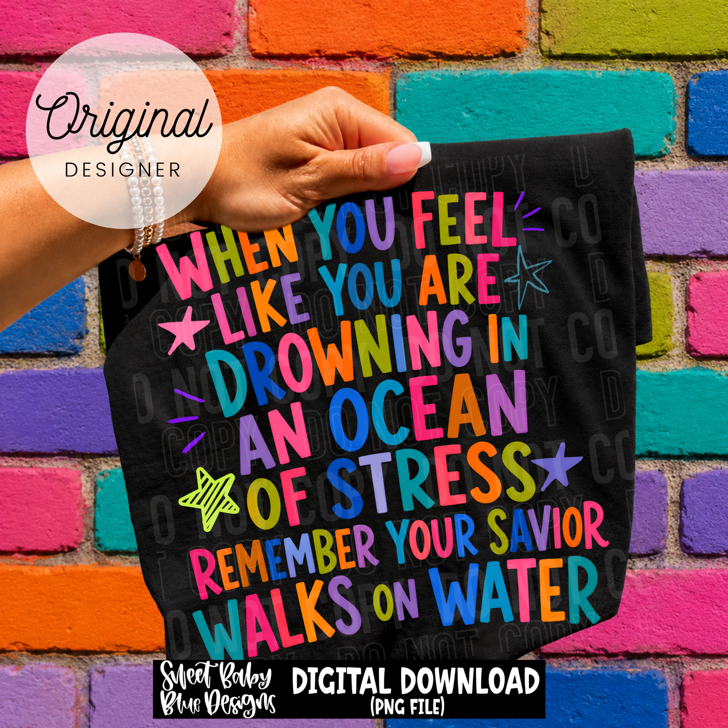 When You Feel Stress - 2026 - PNG file- Digital Download