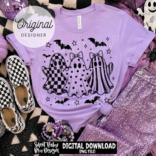 Ghosts- Halloween - 2026 - PNG file- Digital Download