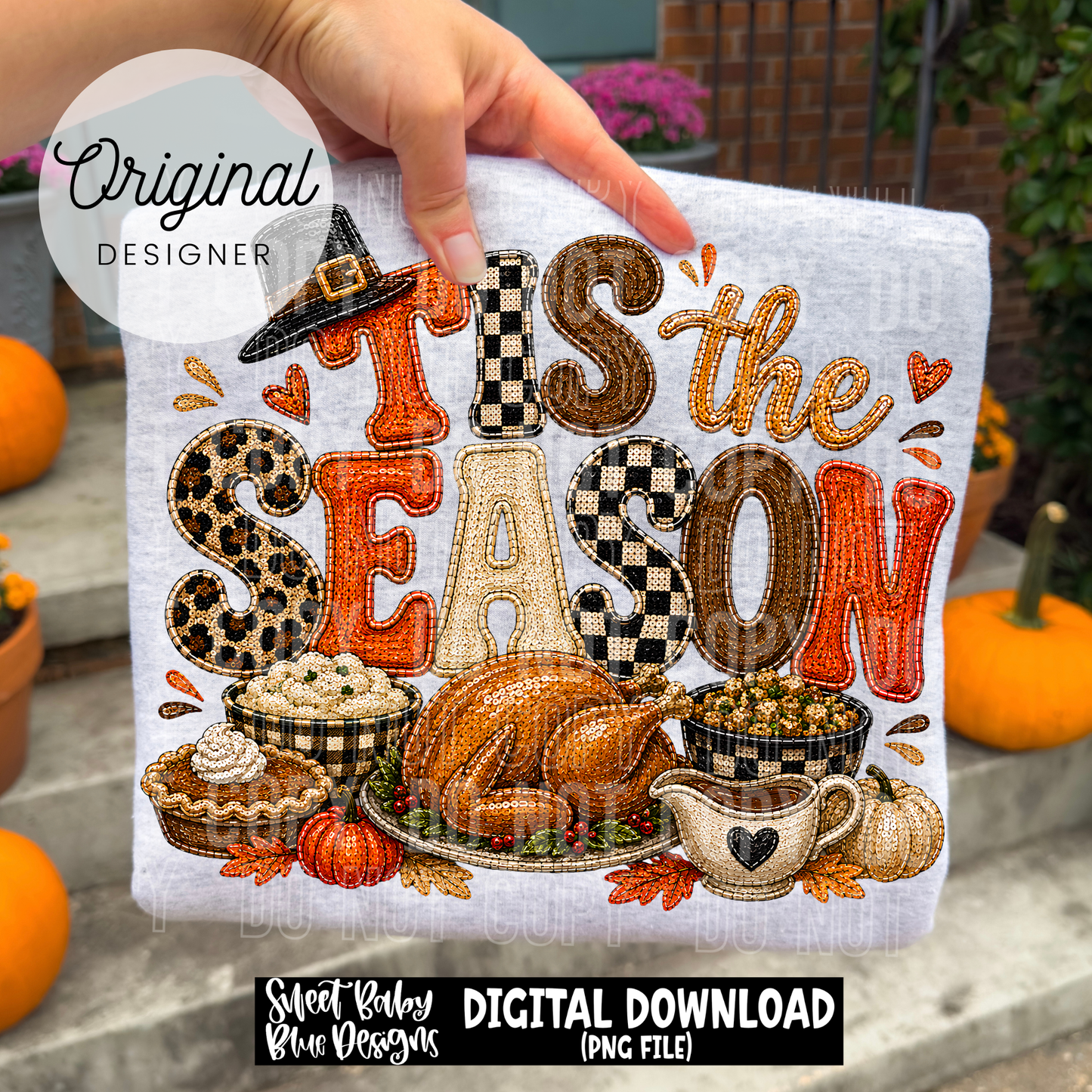 Tis The Season- Thanksgiving- Fall - 2026 - PNG file- Digital Download