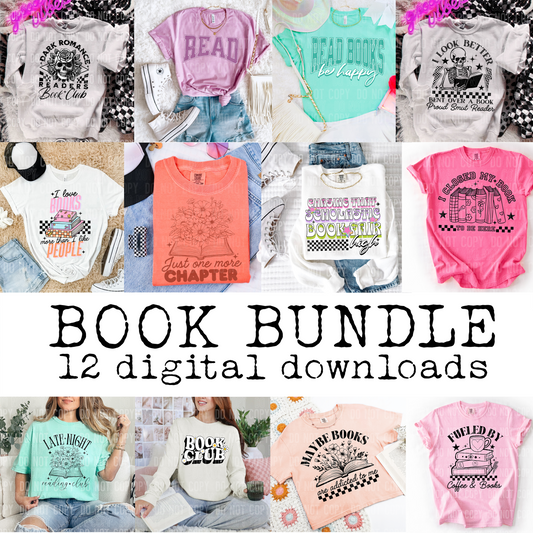 Book bundle - 12 digital downloads - PNG file- Digital Download