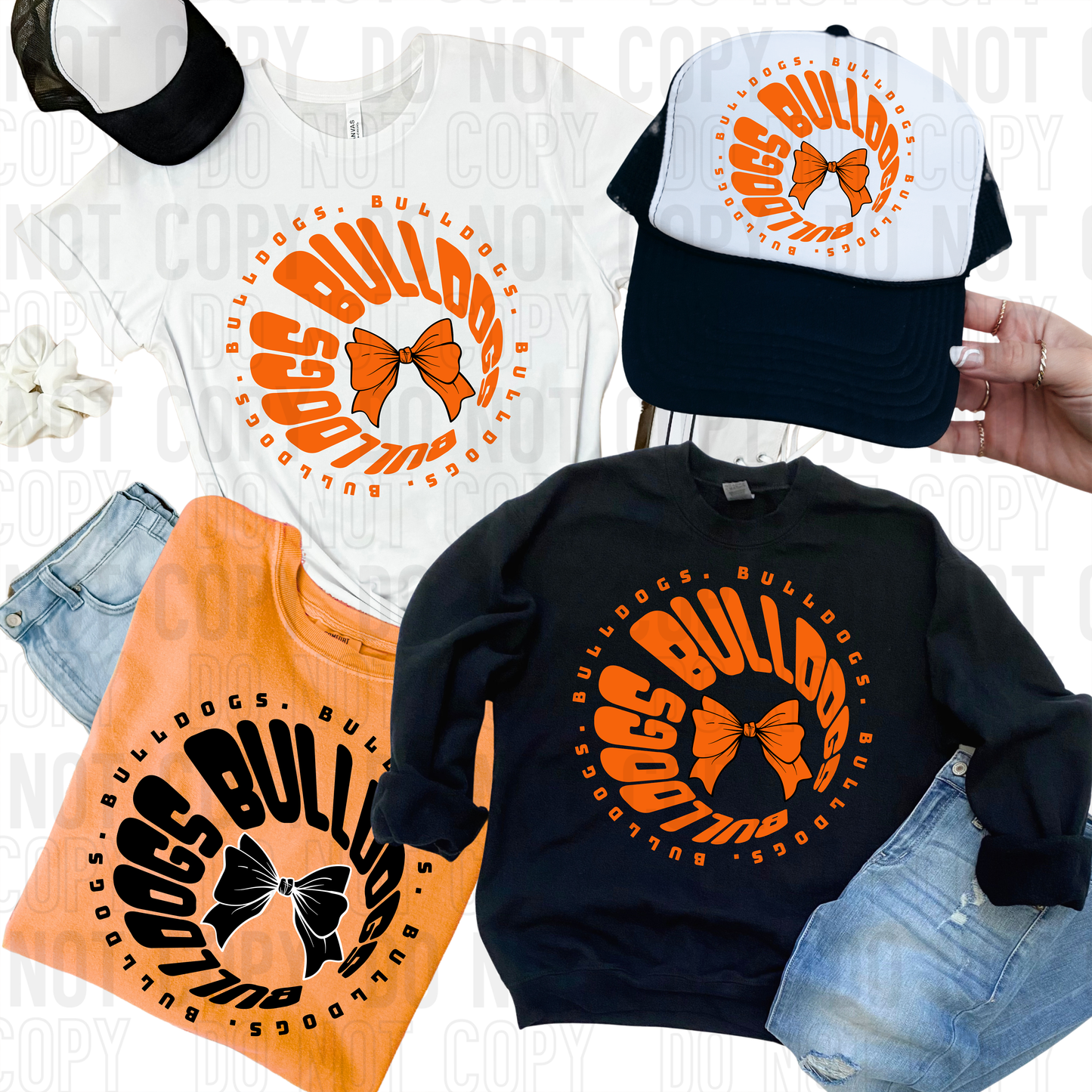 Circle font bow mascot - PNG file- Digital Download